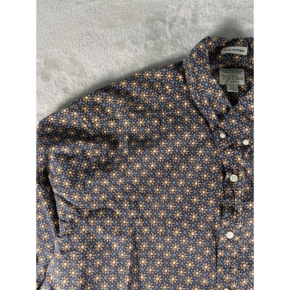 J.CREW Men's Flex Wash Dress‎ Shirt Slim Long Sleeve Size XL - Picture 3 of 15